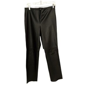 Chocolate Brown 100% Genuine Leather Pants 8 Y2K